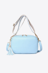 PU Leather Tassel Crossbody Bag | Luxury Women's Handbag